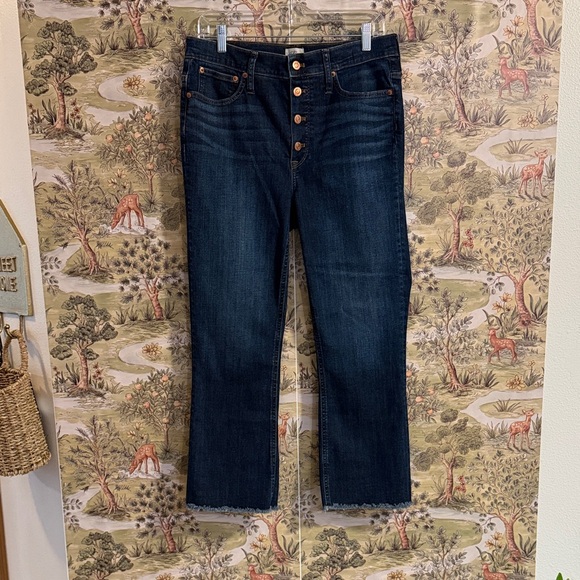 J. Crew Dark Indigo Ankle Jeans - Picture 2 of 8